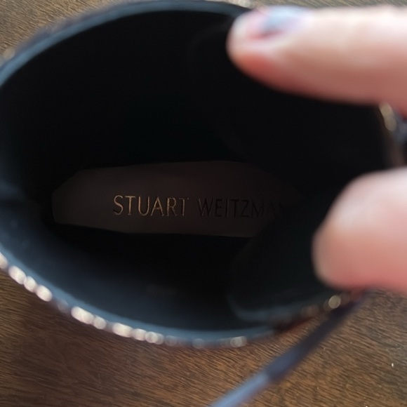 NWOB STUART WEITZMAN “Allie” boot in gold - Picture 8 of 9